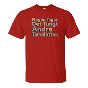 Nogen tager det tungt, andre tarteletter